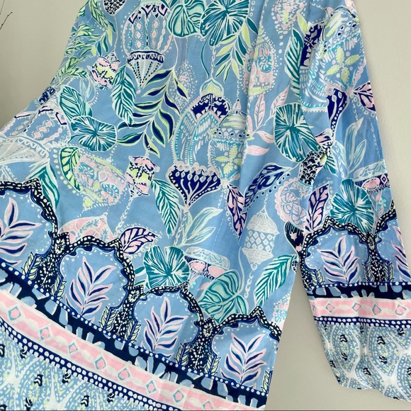 Lilly Pulitzer Asani Tunic Top Silk and Cotton XS - Picture 8 of 10